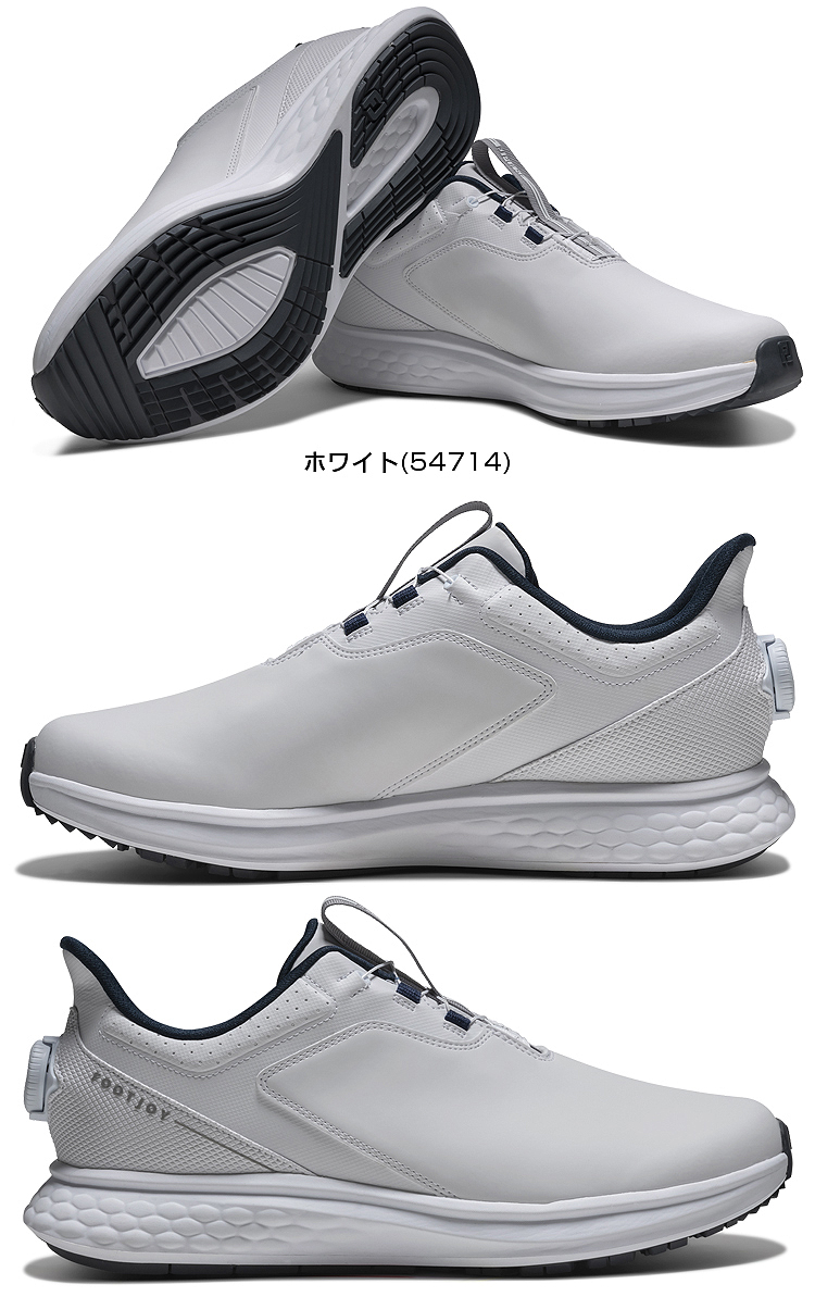 【美品】 BOA ゴルフシューズ ホワイト 26.5cm FootJoy（フットジョイ） 日本正規品 FJ PULSE BOA パルス ボア