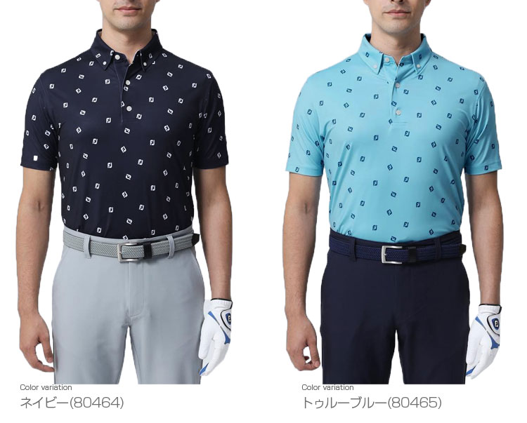 FootJoy フットジョイ FJ ロゴ 半袖 ポロシャツ ゴルフ ウェア 総柄 フットジョイ ポロシャツ 通販｜GDOゴルフショップ