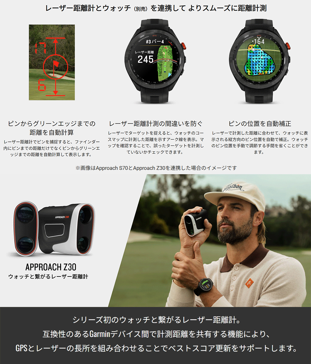 GARMIN（ガーミン） 正規品 APPROACH Z30 アプローチ 「 010-02950-10