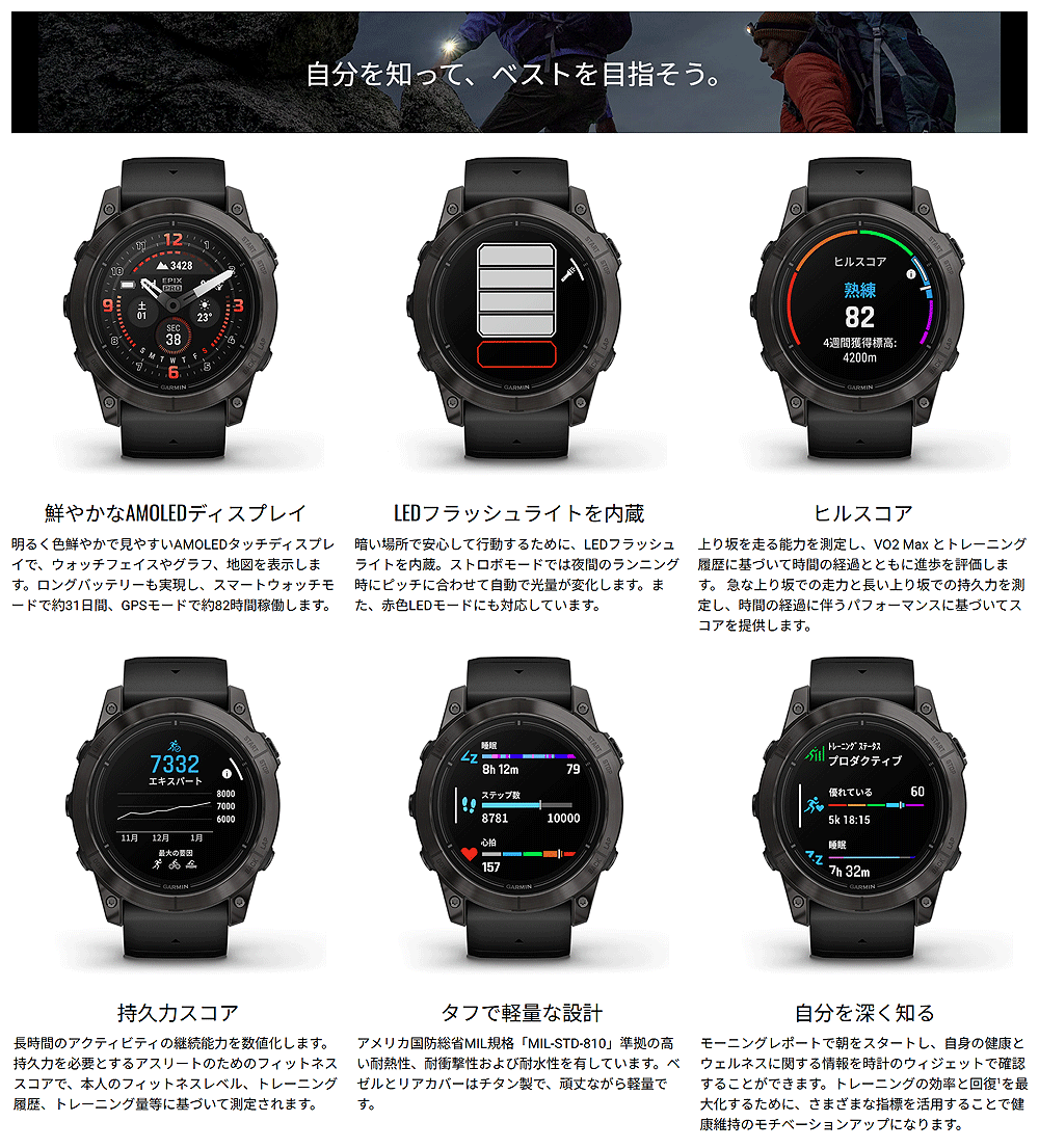 GARMIN（ガーミン） 【サマーキャンペーン】ガーミン 正規品 epix Pro