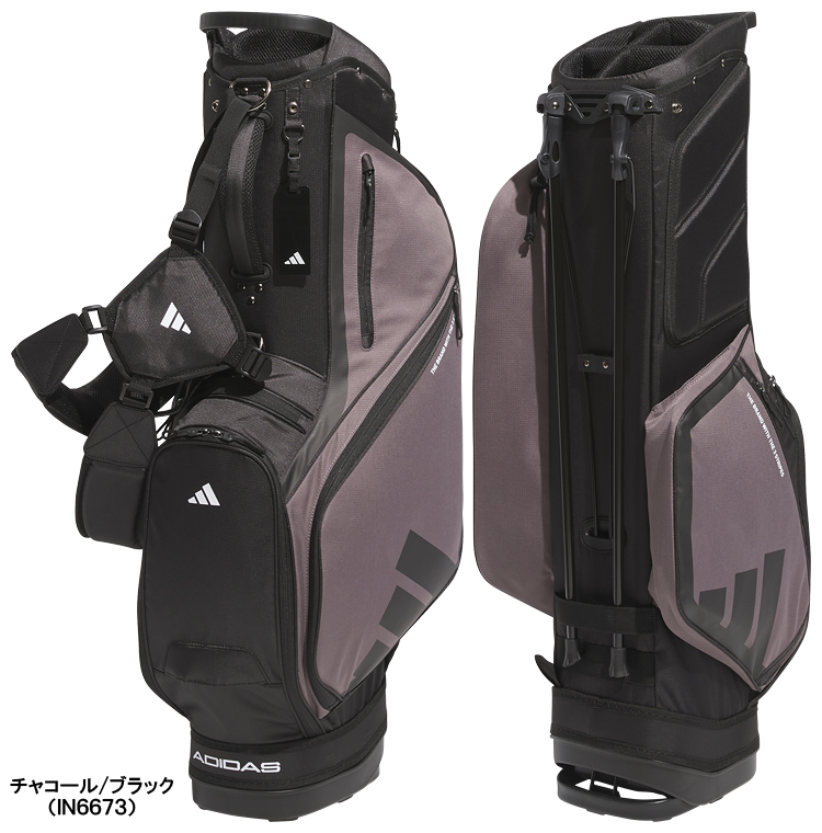 adidas Golf アディダス ゴルフ 日本正規品 軽量 ロゴ スタンドバッグ キャディバッグ 男女兼用 2024新製品 「 IKL14 」