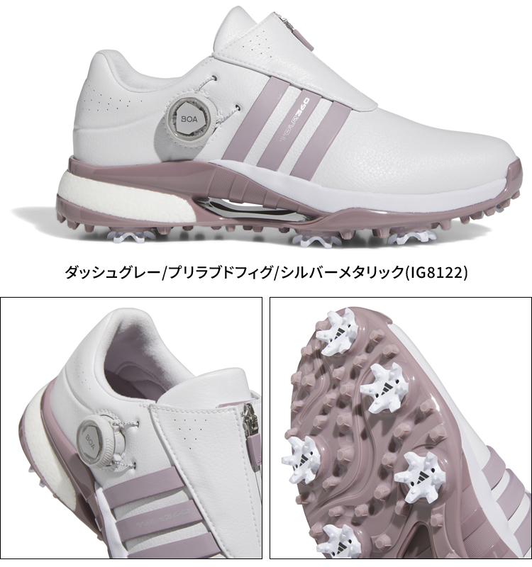 新品【adidas golf】ゴルフシューズ ホワイト 24cm ダイヤル