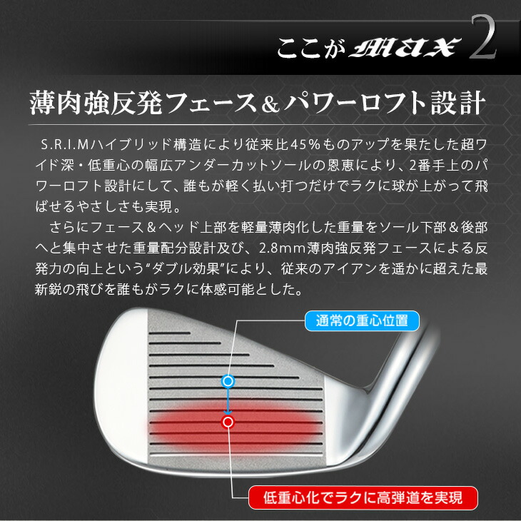 WORKS GOLF ワークスゴルフ 正規品 Maximax マキシマックス アイアン