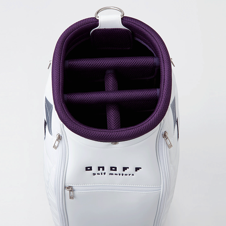ONOFF キャディバッグ パープル 9インチ - メルカリ