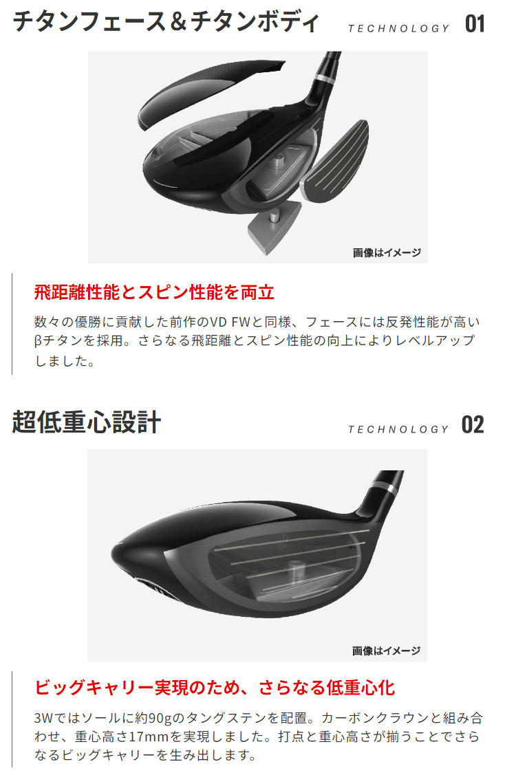 YAMAHA ヤマハ 正規品 RMX VD FW リミックス フェアウェイウッド