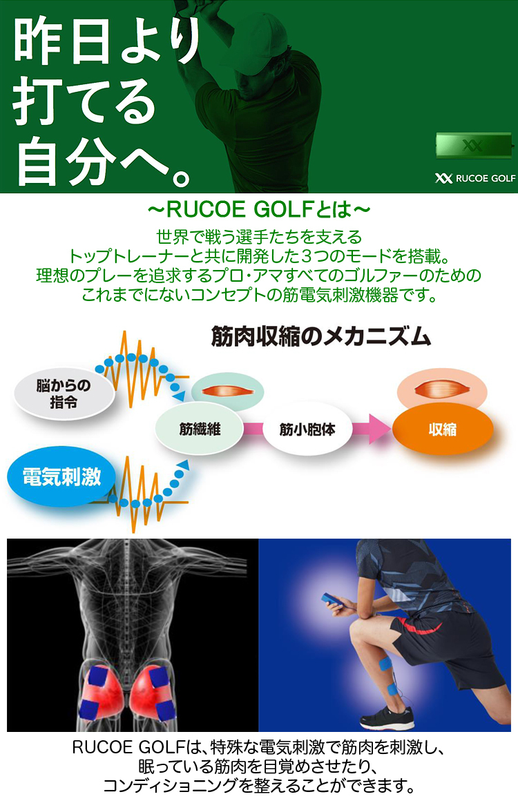 伊藤超短波 RUCOE GOLF(ルコエゴルフ) 本体セット コンディショニング