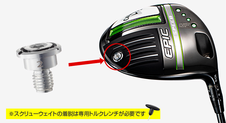 Callaway キャロウェイゴルフ 日本正規品 SCREW WEIGHT スクリューウェイト アジャスタブルウエイト 単品