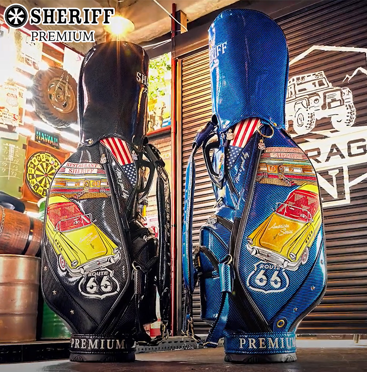 【限定品】 SHERIFF シェリフ日本正規品 PREMIUM プレミアムシリーズ キャディバッグ 2023モデル 「SP-010」