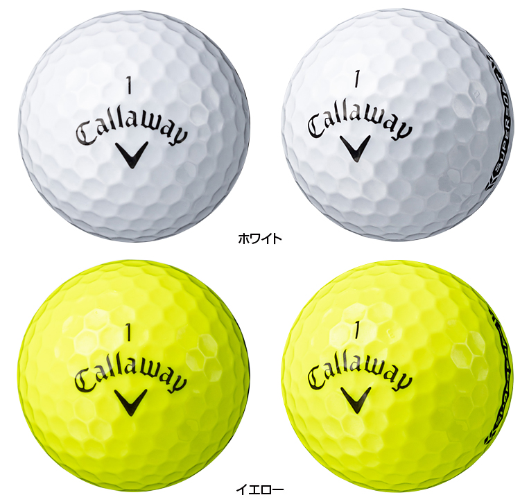 Callaway キャロウェイ日本正規品 SUPER SOFT (スーパーソフト) 2023モデル ゴルフボール1ダース(12個入)