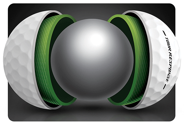 TaylorMade TOUR RESPONSE ゴルフボール ホワイト4ダース