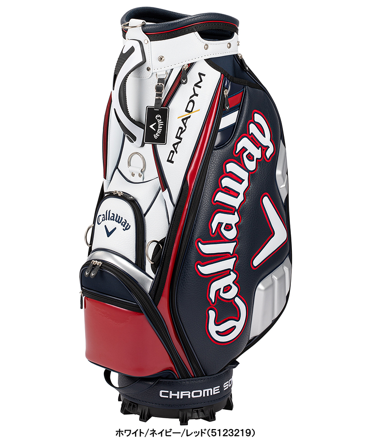 【限定品】 Callaway キャロウェイ日本正規品 Tour 23 JM (ツアー 23 JM) キャディバッグ 2023モデル  ホワイト/ネイビー/レッド(5123219)