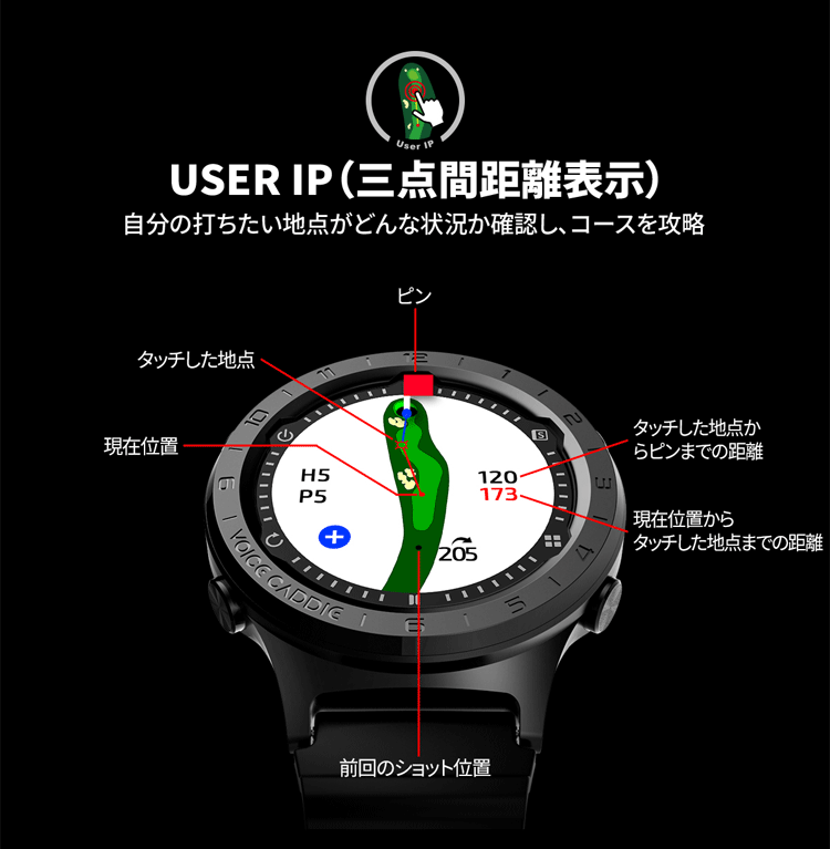 voice caddie ボイスキャディ 正規品 GPS watch ゴルフナビ ウォッチ