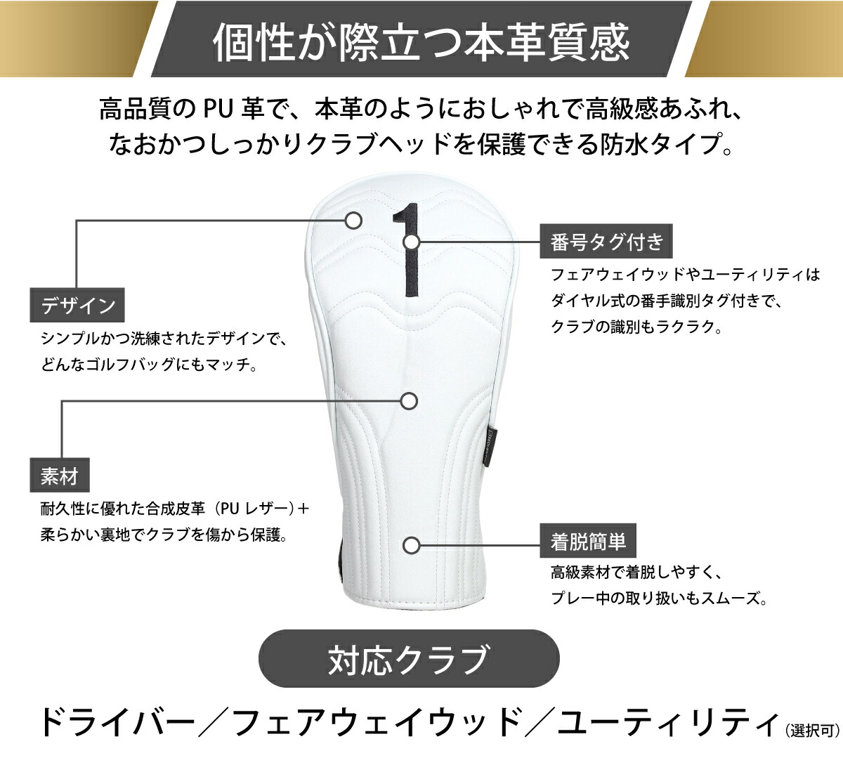 大切なクラブをしっかりと保護します。