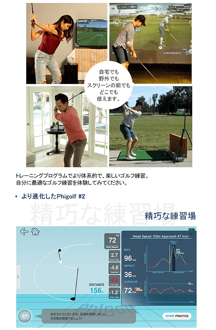ファイゴルフ WGT Edition シュミレーター ゴルフ練習機 本体＋ 