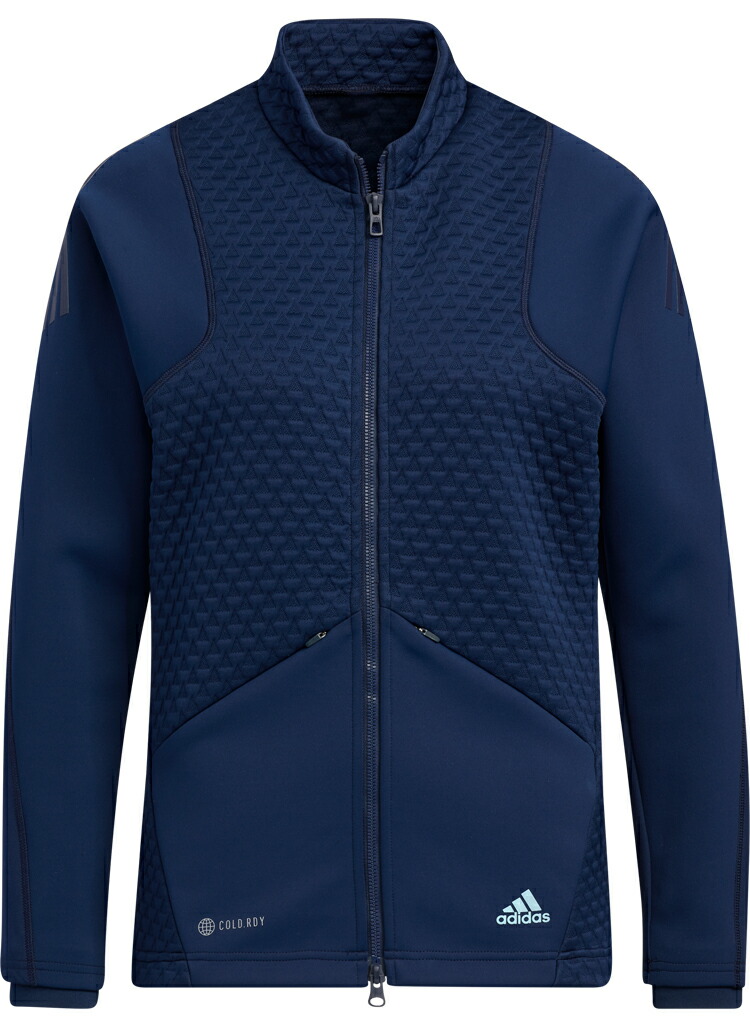 新品adidas ジップアップジャケット 黒　フリースセットアップ　ゴルフ秋冬 adidas 2022年秋冬モデル日本正規品20％OFF アディダス COLD