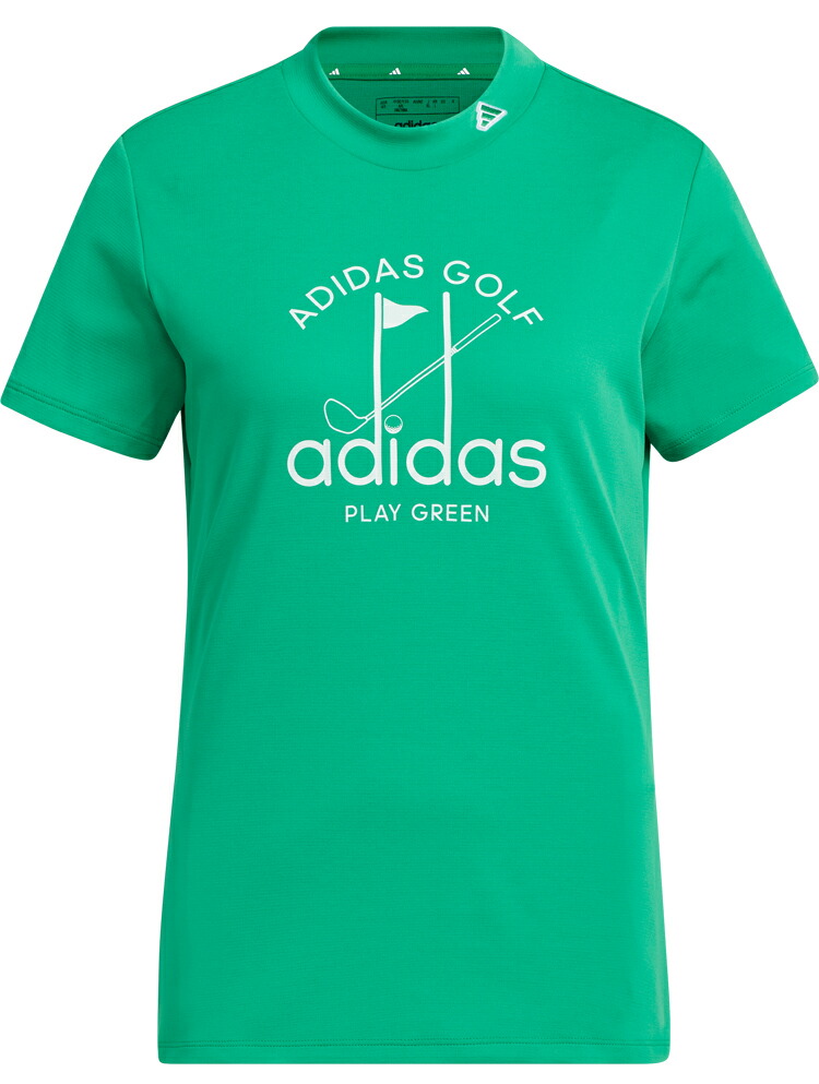 adidas アディダス ゴルフ PLAY GREEN グラフィック 半袖モック