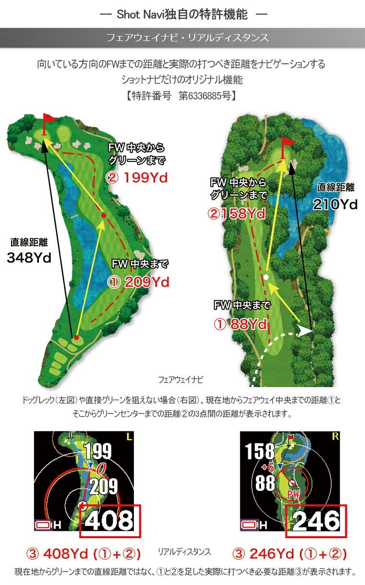 ShotNavi ショットナビ クレスト ツー Dynamic Green Eye機能 ShotNavi ショットナビ クレスト ツー Dynamic Green Eye機能