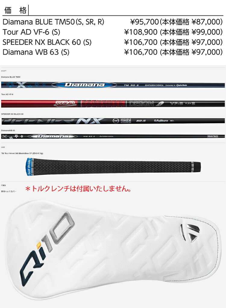 TaylorMade（テーラーメイド） キュー アイ テン ドライバー Diamana