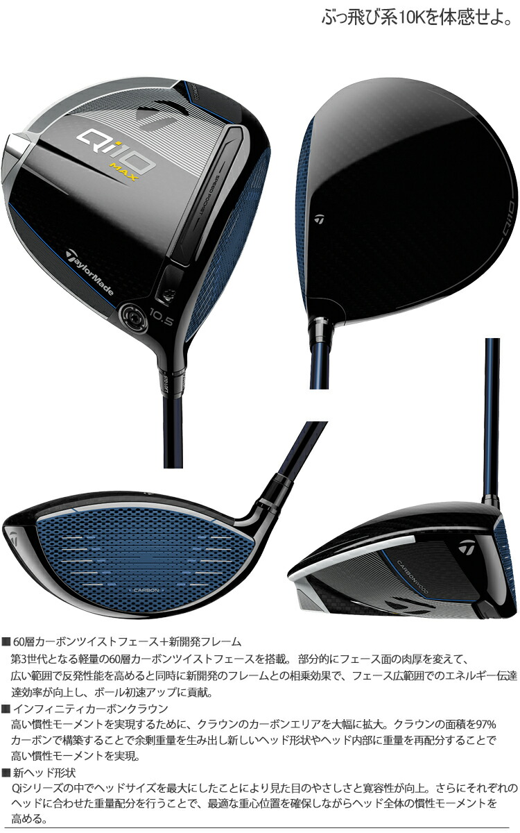 TaylorMade（テーラーメイド） キュー アイ テン マックス ドライバー