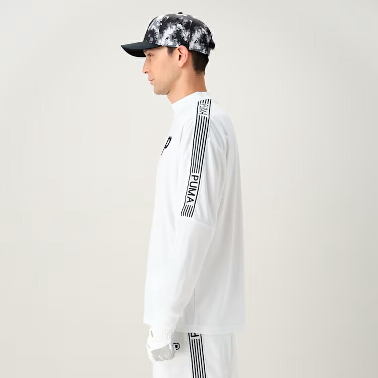 プーマ　ゴルフウェア　メンズXL PUMA プーマ ゴルフ メンズ PC ストレッチ ジャガード テープ P ロゴ