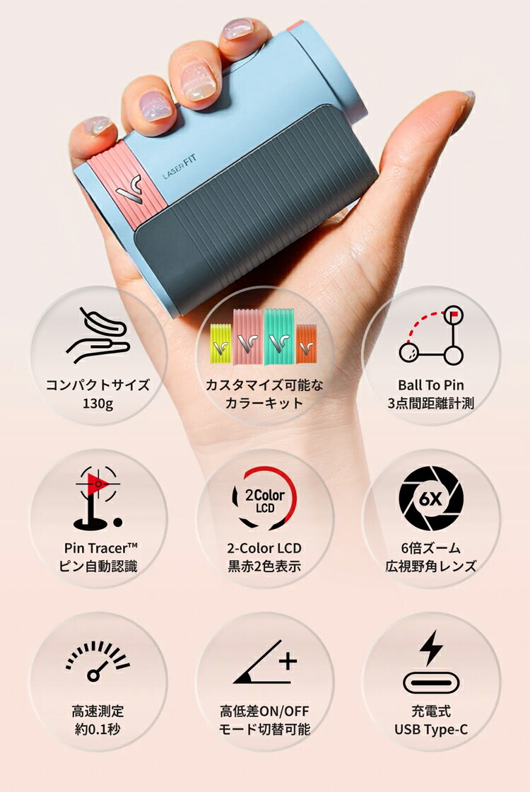 VOICE CADDIE（ボイスキャディ） P5倍 レーザー フィット2 ゴルフ