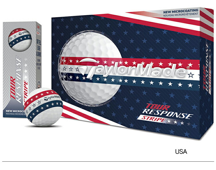 テーラーメイド　レスポンスストライプ　ブルー　5ダース TaylorMade（テーラーメイド） ツアーレスポンス ストライプ USA