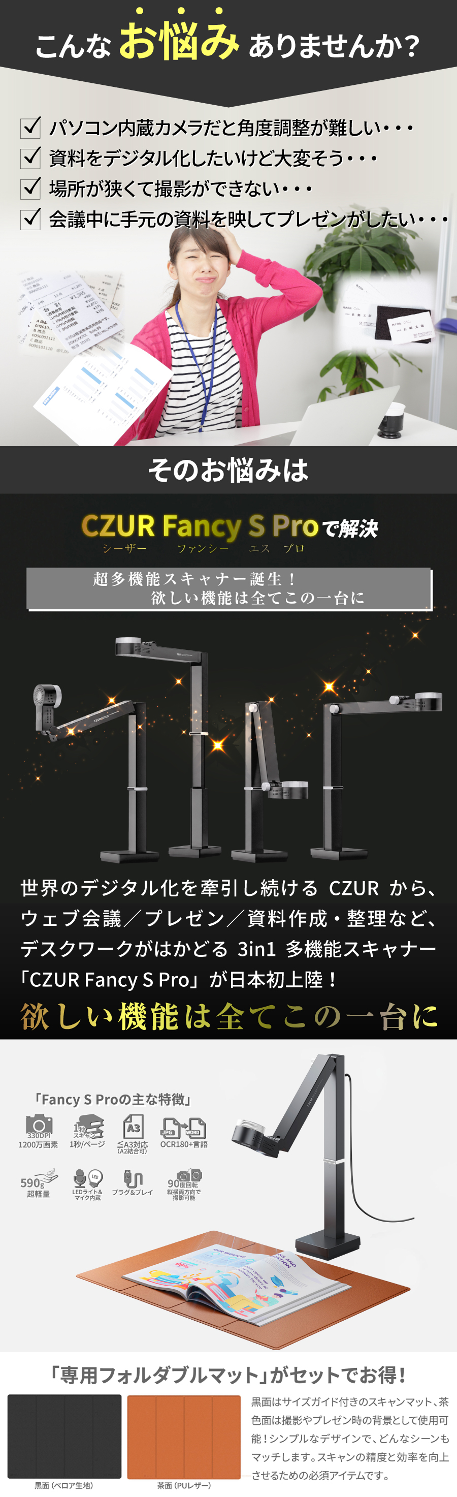 CZUR（シーザー） 【正規販売店】CZUR Fancy S Proドキュメント