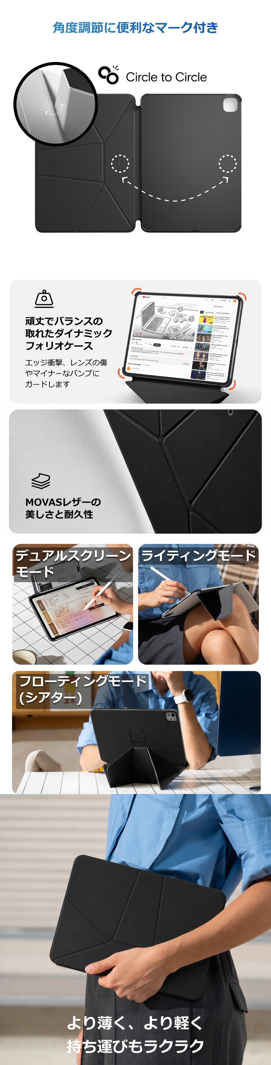 MOFT 【正規販売ストア】MOFT ダイナミックフォリオ ケース スタンド