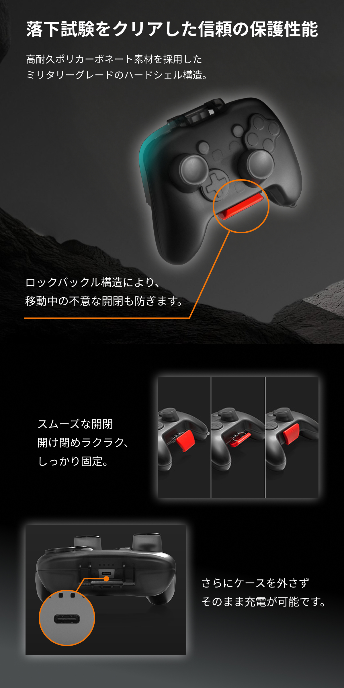 tomtoc プロコントローラー ケース Switch 2 プロコン 収納 ハード