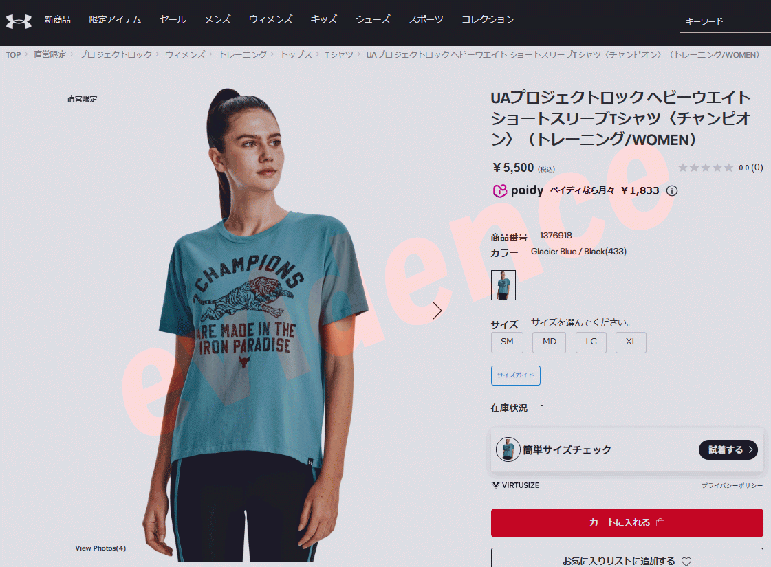 UNDER ARMOUR（アンダーアーマー） UAプロジェクトロック ヘビー 