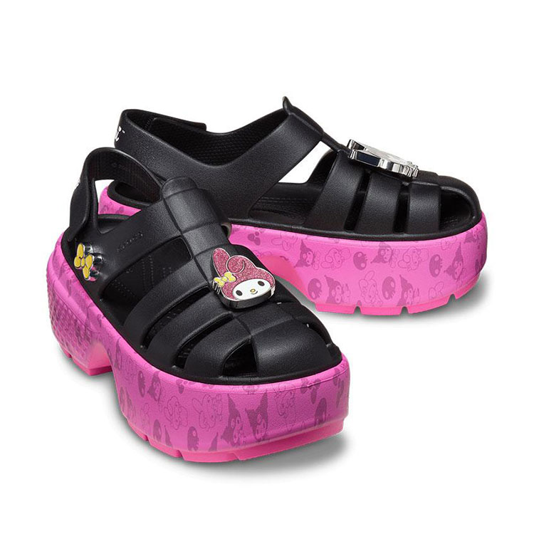 クロックス　厚底　サンダル　ミュール　stomp clog crocs クロックス MyMeldyKurmi Stomp Sndl 210104-100