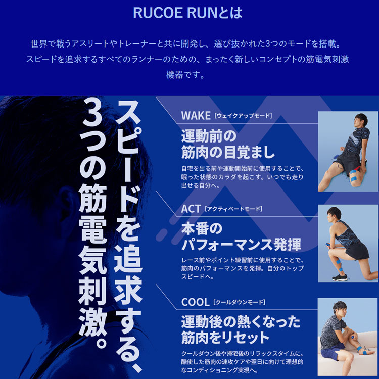 伊藤超短波 RUCOE RUN 本体セット ルコエラン 筋電気刺激機器 低周波