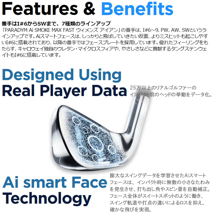 Callaway（キャロウェイ） パラダイム Ai SMOKE MAX FAST アイアン 5本