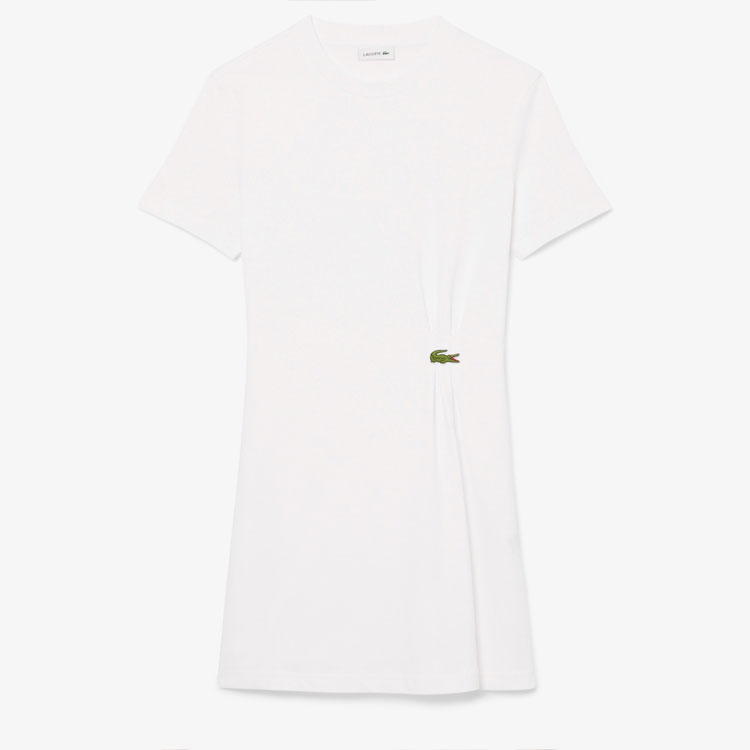 LACOSTE（ラコステ） 半袖 ワンピース ワニロゴプリーツTシャツドレス