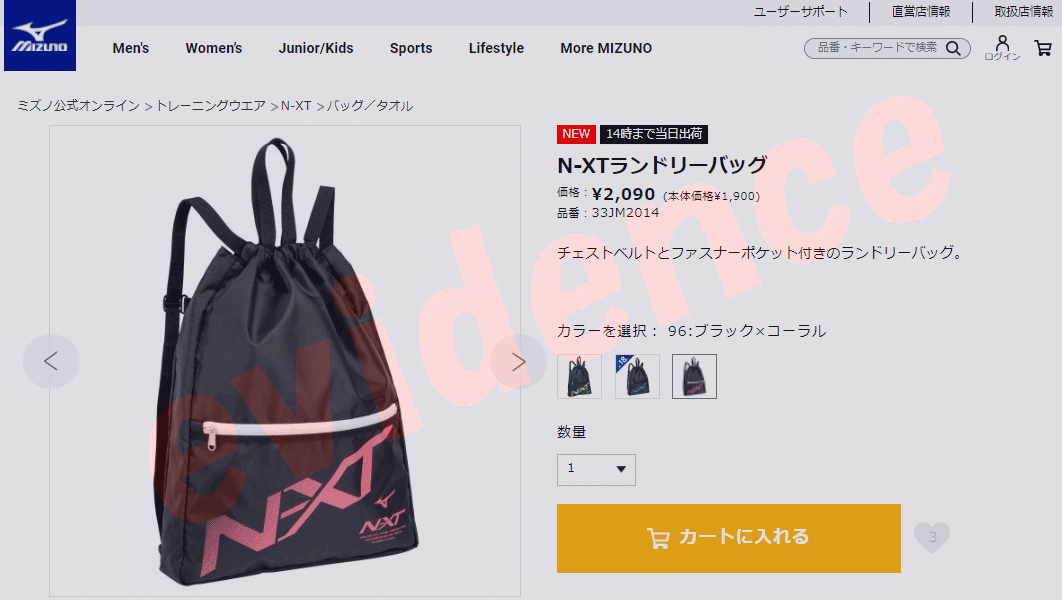 483円 【63%OFF!】 ミズノ ナップサック N-XTランドリーバッグ 33JM2014-96 MIZUNO