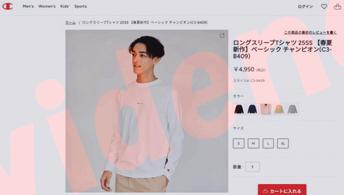Champion（チャンピオン） champion LONG SLEEVE T-SHIRT C3-B409-010 メンズ レディース メール ...