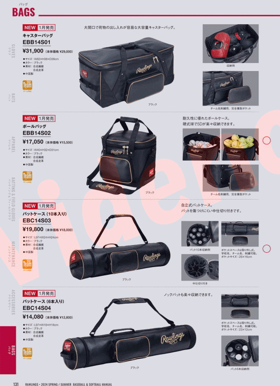 Rawlings（ローリングス） ボールバッグ EBB14S02-B 野球 : イーゾーン
