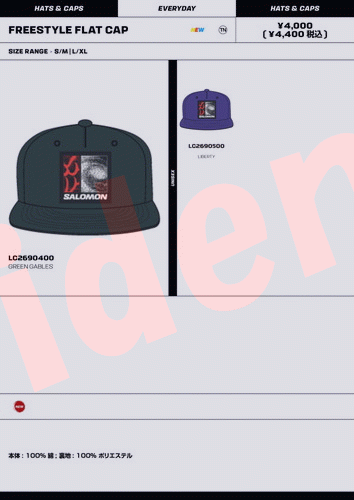 SALOMON（サロモン） FREESTYLE FLAT CAP LC2690500 メンズ レディース