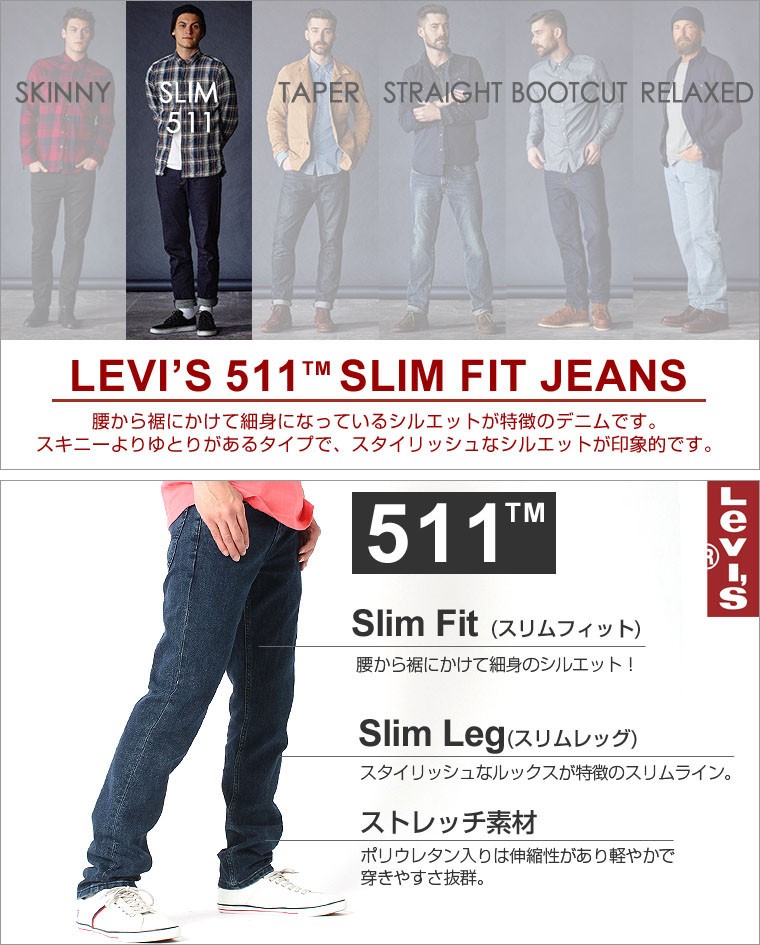 リーバイス 511 ジッパーフライ ストレート 511-2389 USAモデル Levis ジーンズ デニム ジーパン