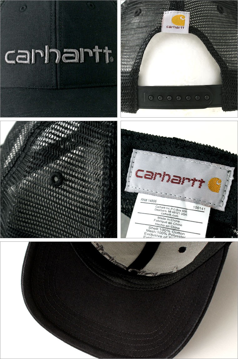 90s carhartt カーハート USA製 メッシュキャップ 黒 - メルカリ