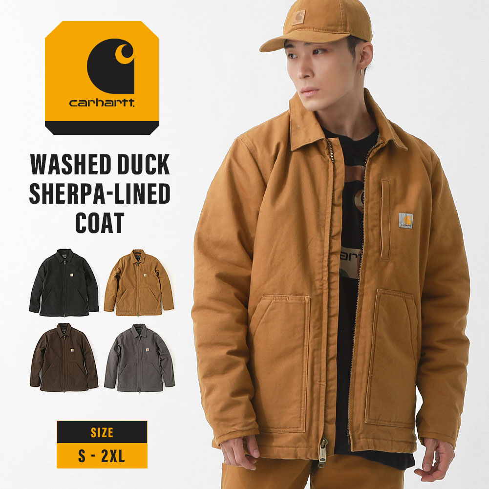 【送料無料】 Carhartt カーハートジャケット メンズ ダックジャケット アウター ボア シェルパ 大きいサイズ 秋冬 アメカジ USAモデル  carhartt-104293