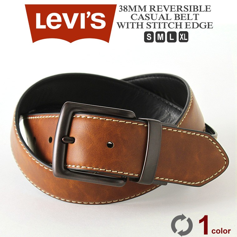 リーバイス ベルト リバーシブル 38mm メンズ USAモデル Levis 本革