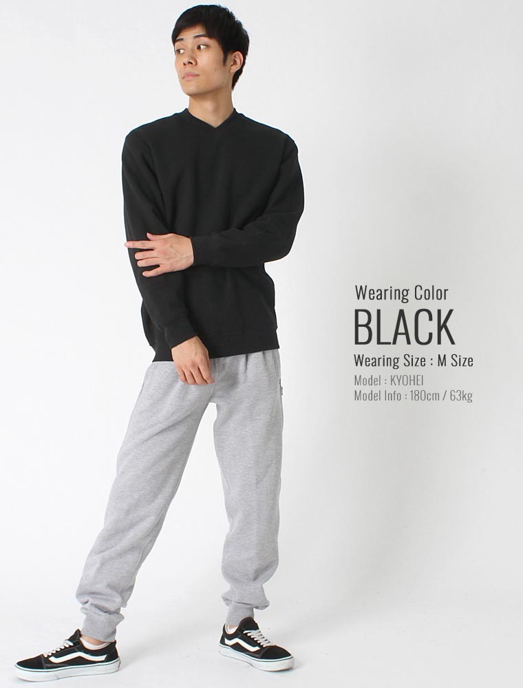 PRO CLUB（プロクラブ） トレーナー Vネック スウェット メンズ 裏起毛