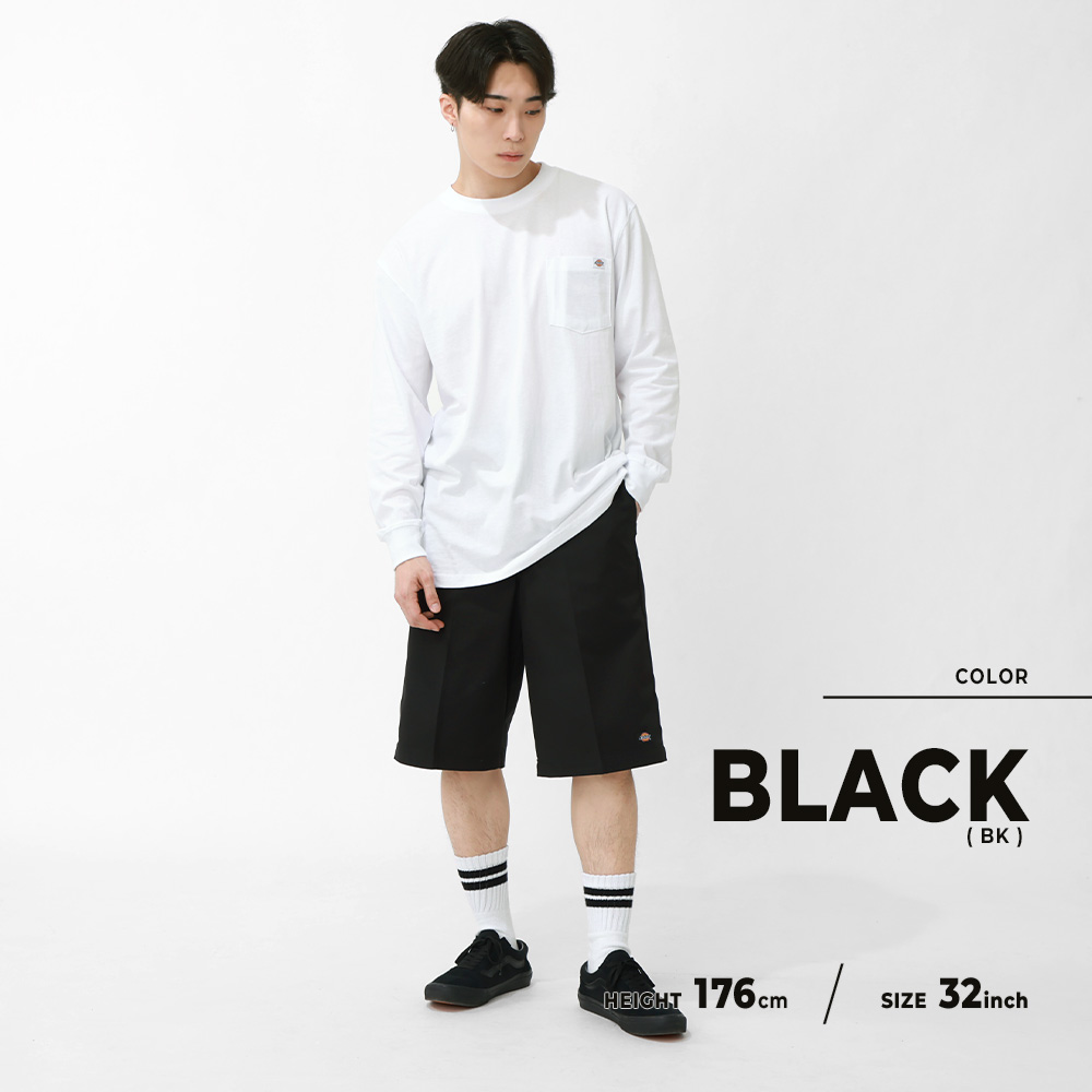 新品 38 BK ハーフパンツ ディッキーズ ブラック 42283 Dickies ディッキーズ ハーフパンツ 42283 大きいサイズ ライブ