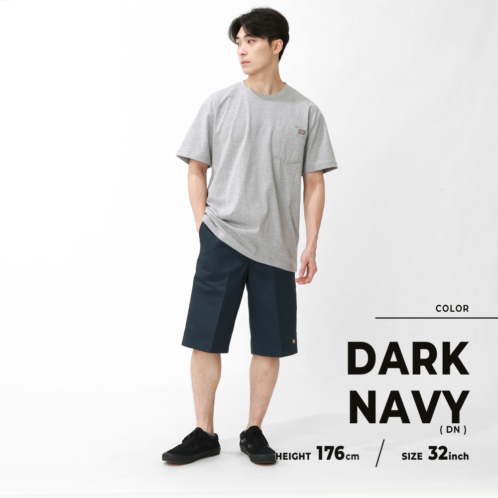 新品 44 BK ハーフパンツ ディッキーズ ブラック 42283 Dickies 【送料無料】 ディッキーズ 42283 ハーフパンツ ひざ下