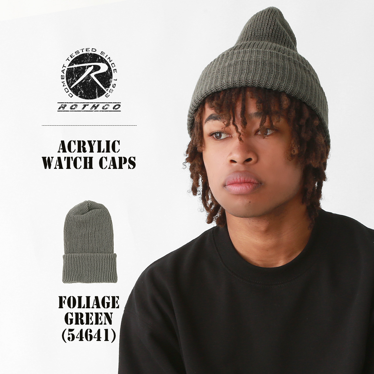 ROTHCO（ロスコ） ニットキャップ 無地 ニット帽 ビーニー 5464 5454
