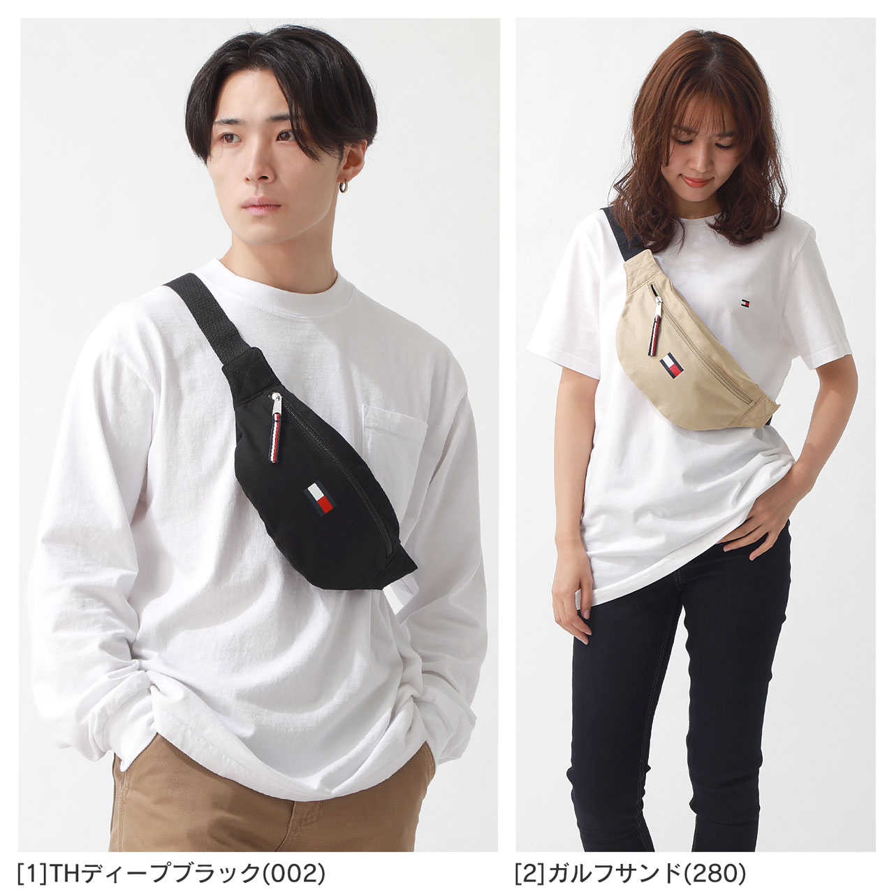 TOMMY HILFIGER トミーヒルフィガー ウエストポーチ バッグ 斜