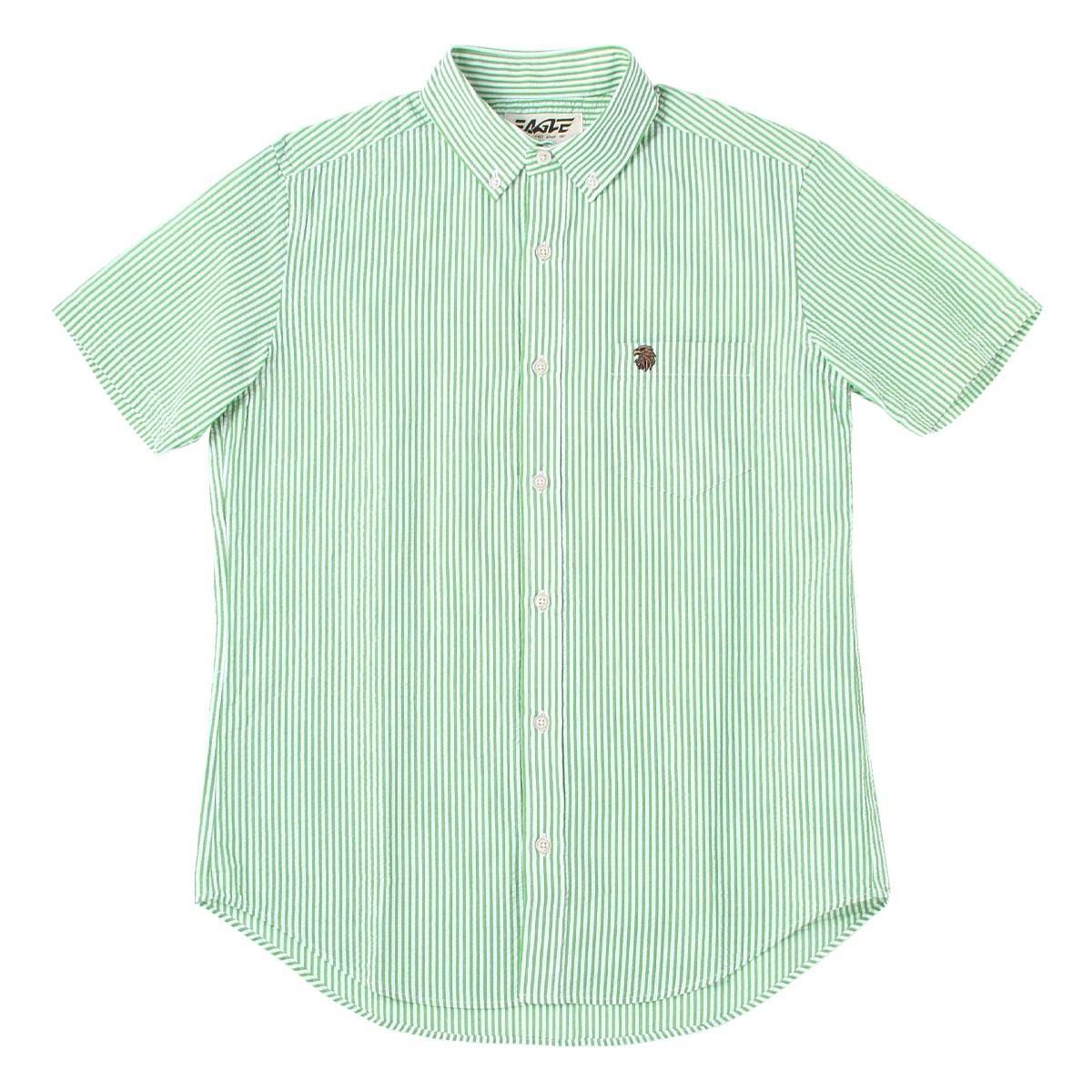 送料無料 シャツ 半袖 ボタンダウン シアサッカー ストライプ メンズ 大きいサイズ 日本規格 Eagle Standard イーグル 半袖シャツ カジュアル ワイシャツ Eagle 022 043 Freshbox 通販 Yahoo ショッピング