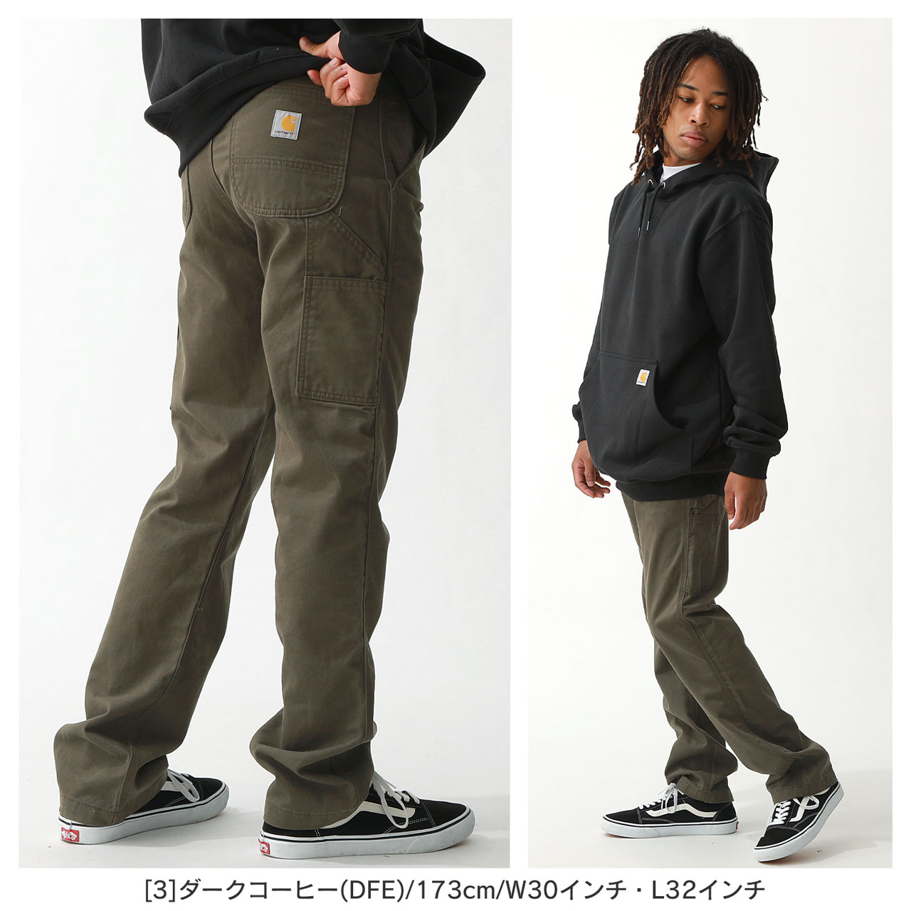 Carhartt カーハート ペインターパンツ メンズ ピーチスキン ウォッシュド 9.25オンス ワークパンツ 太め ワイド 大きいサイズ  USAモデル (carhartt-b324)