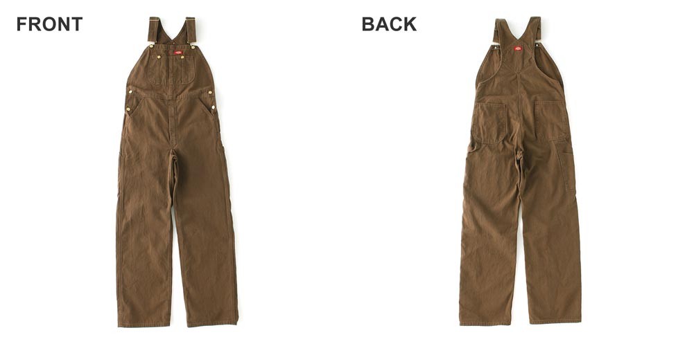 V151【Dickies】オーバーオール【メンズ44×32】キャメル 大きいサイズと大きい服のメンズ通販【ビッグエムワン】大きい